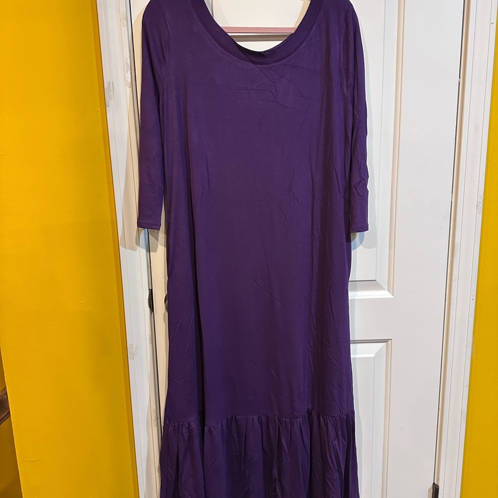 Zenana Outfitters Long Sleeve Purple Dressing